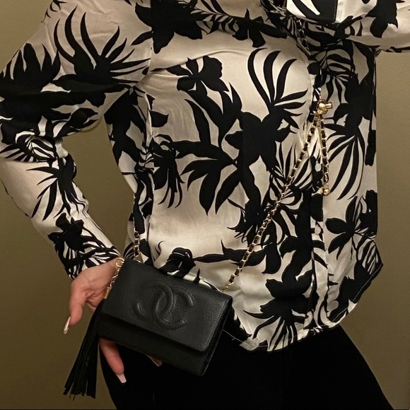 ⚜️🖤 Chanel WOC Pearl Crush Style Adjustable Crossbody Chain BumBag WaistBag - Picture 4 of 15